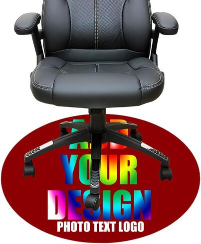 Personalized Gaming Chair Mat Personalized Office Chair Mat Add Your Picture Text Logo Rolling Chair Mat for Hardwood 01 in Saudi Arabia