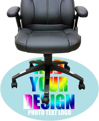 Personalized Gaming Chair Mat Personalized Office Chair Mat Add Your Picture Text Logo Rolling Chair Mat for Hardwood 01 in Saudi Arabia
