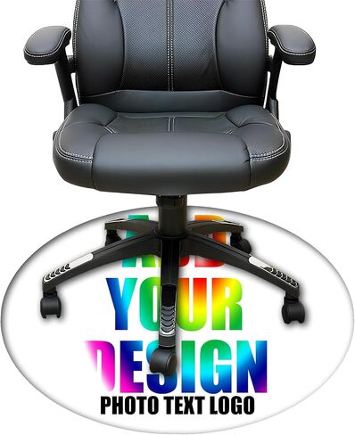 Personalized Gaming Chair Mat Personalized Office Chair Mat Add Your Picture Text Logo Rolling Chair Mat for Hardwood 01 in Saudi Arabia