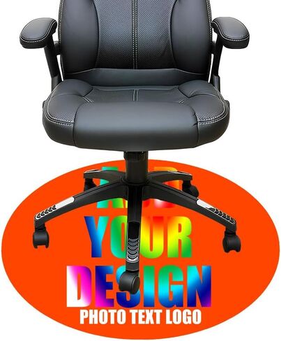 Personalized Gaming Chair Mat Personalized Office Chair Mat Add Your Picture Text Logo Rolling Chair Mat for Hardwood 01 in Saudi Arabia