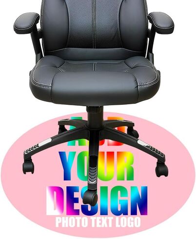 Personalized Gaming Chair Mat Personalized Office Chair Mat Add Your Picture Text Logo Rolling Chair Mat for Hardwood 01 in Saudi Arabia