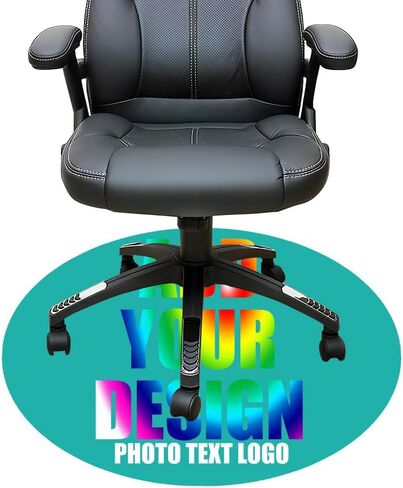 Personalized Gaming Chair Mat Personalized Office Chair Mat Add Your Picture Text Logo Rolling Chair Mat for Hardwood 01 in Saudi Arabia