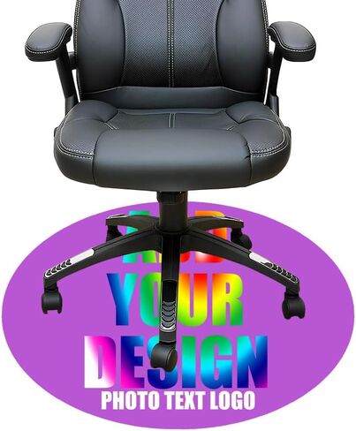 Personalized Gaming Chair Mat Personalized Office Chair Mat Add Your Picture Text Logo Rolling Chair Mat for Hardwood 01 in Saudi Arabia