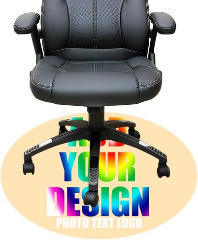 Personalized Gaming Chair Mat Personalized Office Chair Mat Add Your Picture Text Logo Rolling Chair Mat for Hardwood 01 in Saudi Arabia