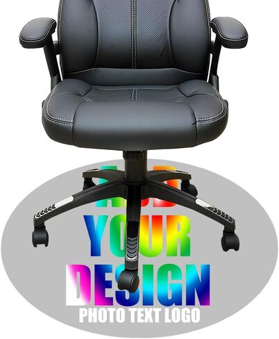 Personalized Gaming Chair Mat Personalized Office Chair Mat Add Your Picture Text Logo Rolling Chair Mat for Hardwood 01 in Saudi Arabia