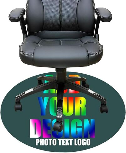 Personalized Gaming Chair Mat Personalized Office Chair Mat Add Your Picture Text Logo Rolling Chair Mat for Hardwood 01 in Saudi Arabia