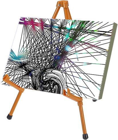 PATIKIL 1Set Tabletop Easel Stand for Display, 14in Table Top Easel Stand Small Portable Tripod Aluminum for Signs Poster Art Painting Decor Picture Photo Wedding, White in Saudi Arabia