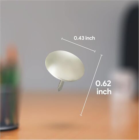 300 Silver Thumb Tacks for Bulletin Board Thumb Tacks for Wall Corkboard Map Calendar Photo -Home Office Craft Projects Heavy Duty Plastic Head Steel Pin in Kuwait