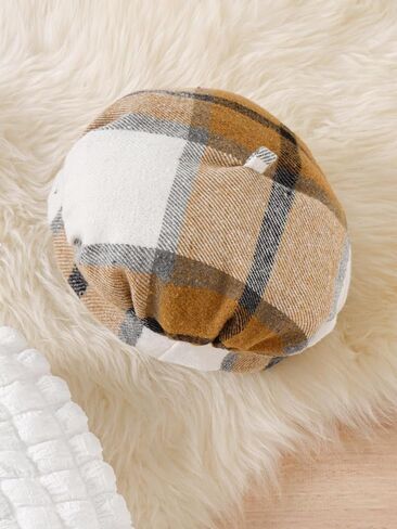 OYOANGLE Girl's Textured Long Puff Sleeve Tee Shirt and Plaid Bow Front Short Skirt Set Toddler Girl Summer Outfits in Saudi Arabia