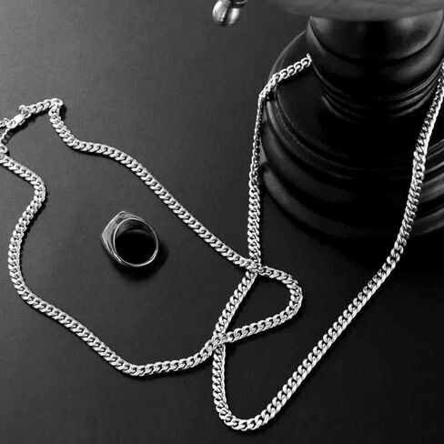 To My Son Necklace From Mom And Dad, Cuban Chain Necklace, Mother To Son Necklace, Son Gifts From Dad, Father Son Necklace, Necklace For Son, Gifts For Son Birthday Christmas, Son Jewelry From Mom in Kuwait