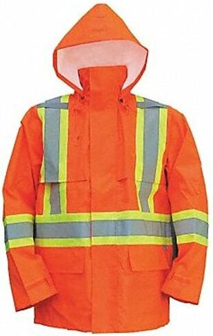 جاكت المطر المقاوم للماء 150D Hi-Vis من Viking Open Road ، أسود، 6323JB in Saudi Arabia