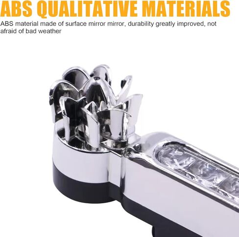 UGSHY Pack-2 مصابيح زينة LED للسيارة، مصابيح تشغيل نهارية تعمل بطاقة الرياح، مجموعة استبدال إضاءة LED، عالمية لمعظم السيارات وسيارات الدفع الرباعي والشاحنات (أبيض) in Kuwait