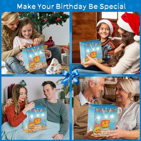 MAGICAL BAG LIGHTS & SOUND' Fireworks & Cheering' Birthday Gift Bags - Favor Bags, Music Bags for Wife, Husband, Him, Her, Women, Men & More, Birthday Bags Large Size in Saudi Arabia