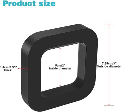 3 قطع من وسائد كاتم الصوت لإزالة الضوضاء بخطاف المقطورة، تقلل من خشخشة الوسادة المطاطية، تناسب أي جهاز استقبال وصلة مقطورة 2 بوصة، وتوفر وسادة بين أجهزة الاستقبال ووصلات السحب (أسود) in Kuwait