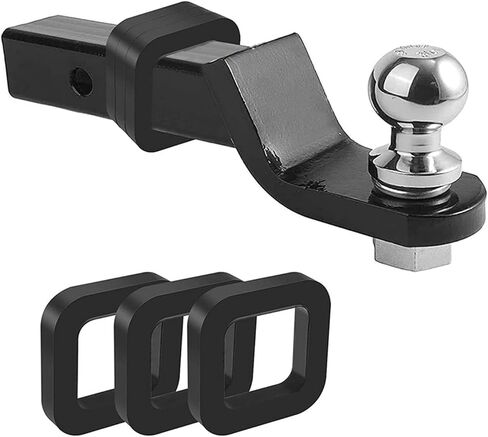 3 قطع من وسائد كاتم الصوت لإزالة الضوضاء بخطاف المقطورة، تقلل من خشخشة الوسادة المطاطية، تناسب أي جهاز استقبال وصلة مقطورة 2 بوصة، وتوفر وسادة بين أجهزة الاستقبال ووصلات السحب (أسود) in Kuwait