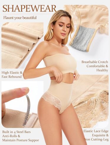 SURE YOU LIKE Tummy Control Thong Shapewear for Women Lace Underwear Seamless Body Shaper in Saudi Arabia