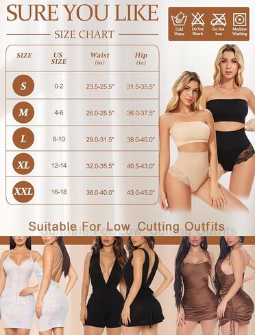 SURE YOU LIKE Tummy Control Thong Shapewear for Women Lace Underwear Seamless Body Shaper in Saudi Arabia