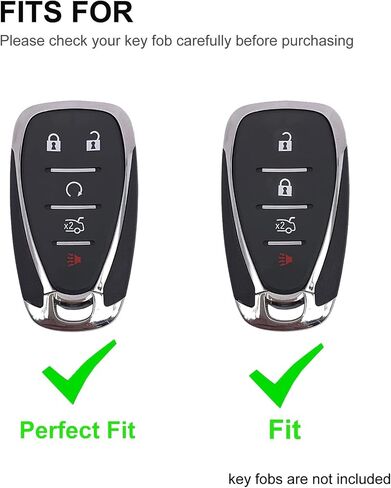 Key Fob Cover Case Shell Keychain for Suburban Tahoe Traverse GMC Acadia Yukon Cadillac Escalade SRX Buick Enclave Pink (for GMC B) in Saudi Arabia