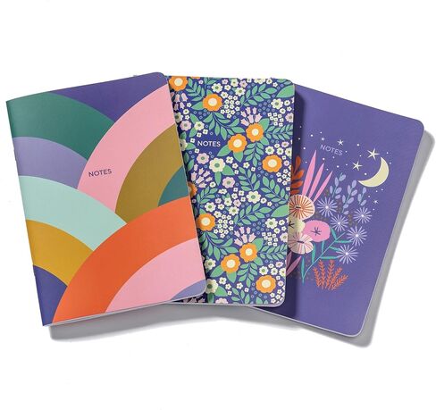 High Note Notebook Journal Set - Greenery, 3 Pack - 64 Lined Pages, 5.75" x 8.25" in Saudi Arabia