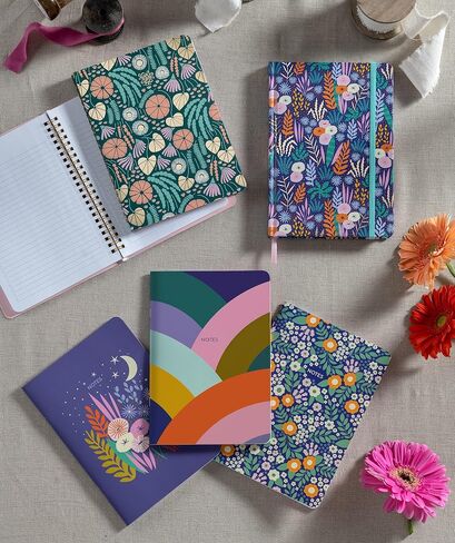 High Note Notebook Journal Set - Greenery, 3 Pack - 64 Lined Pages, 5.75" x 8.25" in Saudi Arabia