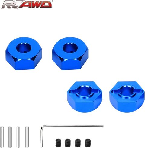 RCAWD 12mm Wheel Hex Hub for Arrma 1/10 Gorgon 4X2 MEGA 550 Upgrades Part Blue in Saudi Arabia
