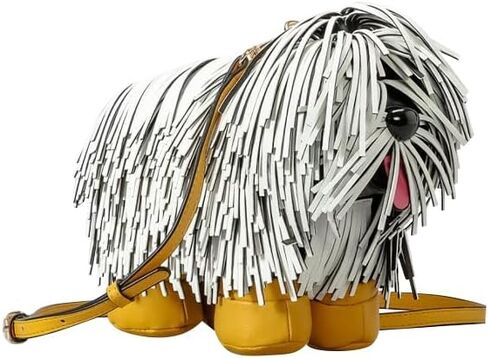 Women Luxury Designer Fringed Handbag Shoulder Bag for Women Cute Puppy Shape Evening Party bag in Saudi Arabia