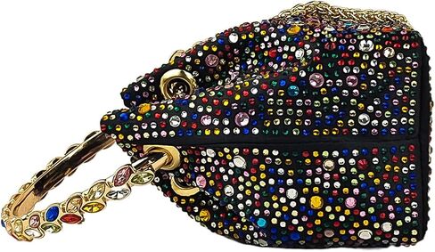 HUANG ZHUANG Colorful Crystal Soft Purse Sparkly Rhinestone Handbag Women Clutch Bling Party Crossbody Bag for Prom Cocktail in Kuwait