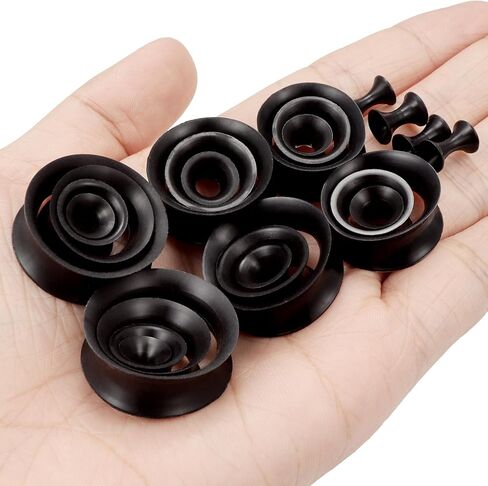 Kridzisw Silicone Ear Gauges Set 10G 8G 6G 4G 2G 0G 00G 12mm 14mm 16mm 18mm 20mm Ultra Thin Flexible Gauges Plugs Tunnels Earrings Flesh Expander Stretching Kit Gauge Earlets for Women Men in Kuwait