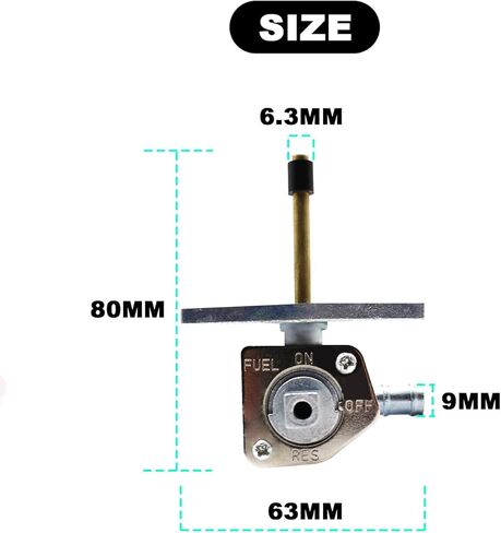 Fuel Petcock with Lever Screw Petcock Fuel Shutoff Valve for Honda Recon 250 TRX250 1997-2014,Honda Rancher TRX350 2004-2006,Honda Rancher TRX420 2007-2013 Universal Honda Fuel Tank Switch Valve Part in Kuwait