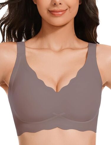 Wavy Wireless Bras for Women Push Up Bras Women's Seamless Bras No Underwire Comfort Bralettes Full Coverage Everyday Bra in Saudi Arabia