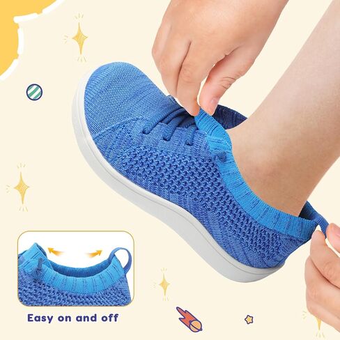 أحذية LeIsfIT للأطفال الصغار للفتيات والأولاد، أحذية واسعة للأطفال، أحذية حافية القدم بدون قطرة، أحذية رياضية بسيطة سهلة الارتداء، أحذية تنس in Kuwait