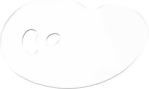 FUPM Art Supplies Large Clear Painter's Palette - 23" × 16.25" - Professional Durable Ergonomic Design for Acrylic and Oil Paints in Saudi Arabia