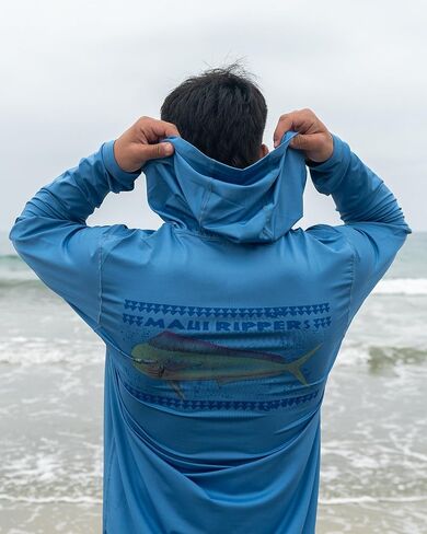 Maui Rippers Men's 50+ UV Sun Protection Shirts in Saudi Arabia