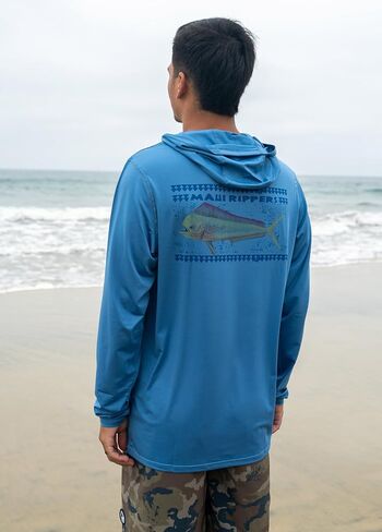 Maui Rippers Men's 50+ UV Sun Protection Shirts in Saudi Arabia