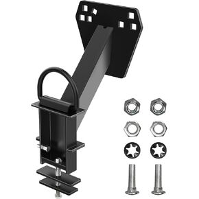Stake Pocket Spare Tire Carrier with D-Ring ,Spare Tire Mount Bracket for Trailer Fits Most 4 & 5 & 6 & 8 Lugs Wheels on 4", 4.5", 4.75", 5", 5.5",6" or 6.5" Bolt Patterns