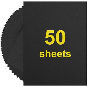 LOTMER 50 ورقة من الورق المقوى مقاس 8.5 × 11 بوصة ورق أبيض ثقيل 75 رطل 200 جرام في المتر المربع من البطاقات السميكة لصنع البطاقات DIY وطباعة القرطاسية والمشاريع الحرفية