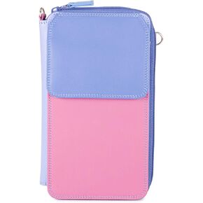 mywalit Multi-Color Purse With Shoulder Strap | 16 Cards, Phone & Coin Pockets