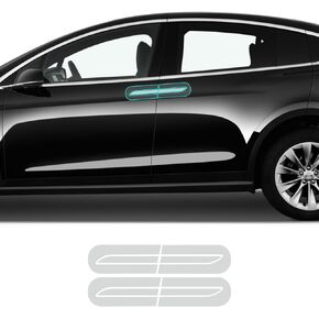 for Tesla Model X 2016-2024 PPF Precut Gloss Clear 8.5mil TPU Car Paint Protective Film Self Healing HD Film Scratch Protector Exterior Accessories (Door Sill Strips 8Pcs)