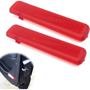 لوحة عاكسة حمراء لجانب الراكب الأيمن والخلفي الأيسر لباب السائق (عبوة من 2) عاكس لوحة الباب الداخلي مناسب لسيارة شيفروليه جي إم سي يستبدل الجزء # 15183155، 15183156 in Kuwait