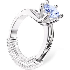 oTwoBear Ring Adjustment - 4 Sizes Invisible Ring Size Adjuster, Ease of Installation Snug Your Rings Prevents Ring from Spinning Around, Fits Almost Any Ring for Women and Men (12 Pack)