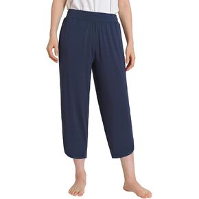 Latuza Women's Bamboo Viscose Capri Pajama Pants Curved Hem Lounge Capris