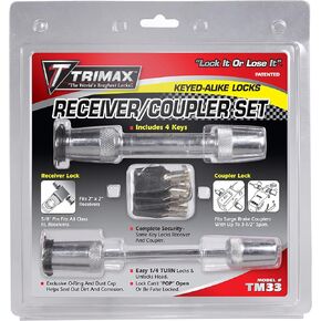 Trimax TM33 5/8" Receiver and 3-1/2" Span Coupler Lock