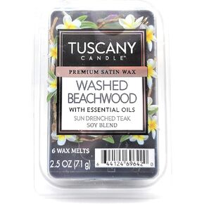 Tuscany Candle Washed Beachwood 2.5oz Premium Satin Wax Melts