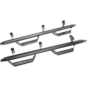 N-Fab EpYx Steps for Ford F-150/F-250/F-350 | Cab Length, Steel, Textured Black | EXF15QC-TX | Fits 2015-2024 Ford F-150, 2018-2023 Raptor, 2017-2023 F250/F350/F450 SuperCab All Beds, Gas/Diesel
