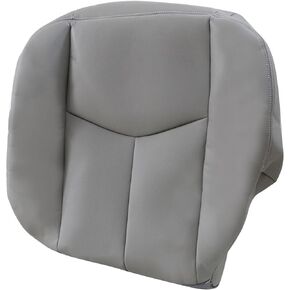 Driver Side Bottom Leather Seat Cover Dark Gray 692 or 69i Compatible with Chevy Silverado Avalanche Tahoe Suburban GMC Sierra Yukon 2003 2004 2005 2006