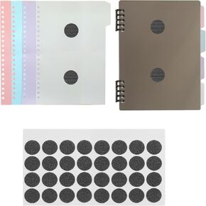 133 PCS PECS Visual Communication Book Small Tools for Visual Schedule Picture Cards Include 1 PECS Binder A5 Size 128 Pairs Hooks-Loops Strips 4 Multicolor Card Dividers for Kids Autism ADHD