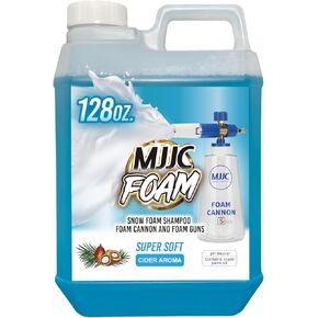 MJJC Foam (128 fl oz) Ultimate Snow Foam Car Wash Soap Specialized Car Shampoo for Foam Cannon and Pressure Washer, Safe for Cars (pH Neutral, 10x Concentrated) lime mint scent