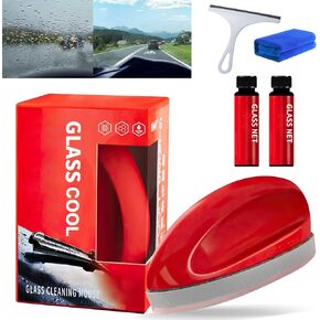 Omaky Powerful Windshield Cleaner & Oil Film Remover, Car Glass Cleaning Mouse, Car Windshield Cleaning Tool For All Glass Surfaces, Long-Lasting Protection, Fast-Acting And Easy To Use