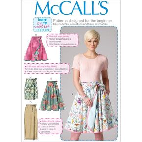 McCall's M7129-B50 Misses' Skirts-8-10-12-14-16, Size B5 (8-10-12-14-16)