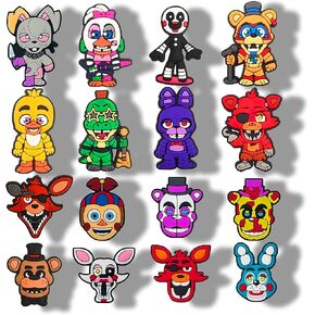 16PCS Cute Game Shoe Charms, Shoe Decoration Party Gifts For Boys Girls Kids, Women.